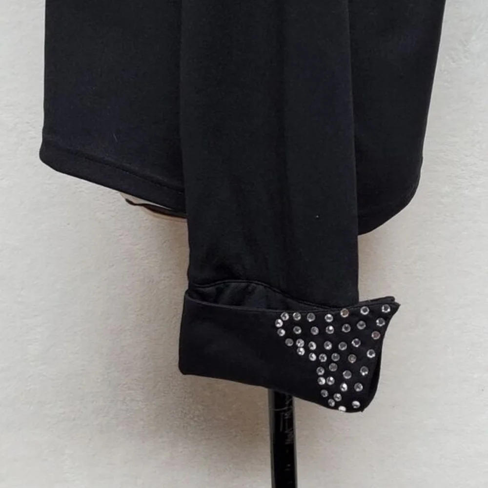 Rare Vintage 1990s Valencia Black Heart Embellished Full-zip Lightweight Jacket
